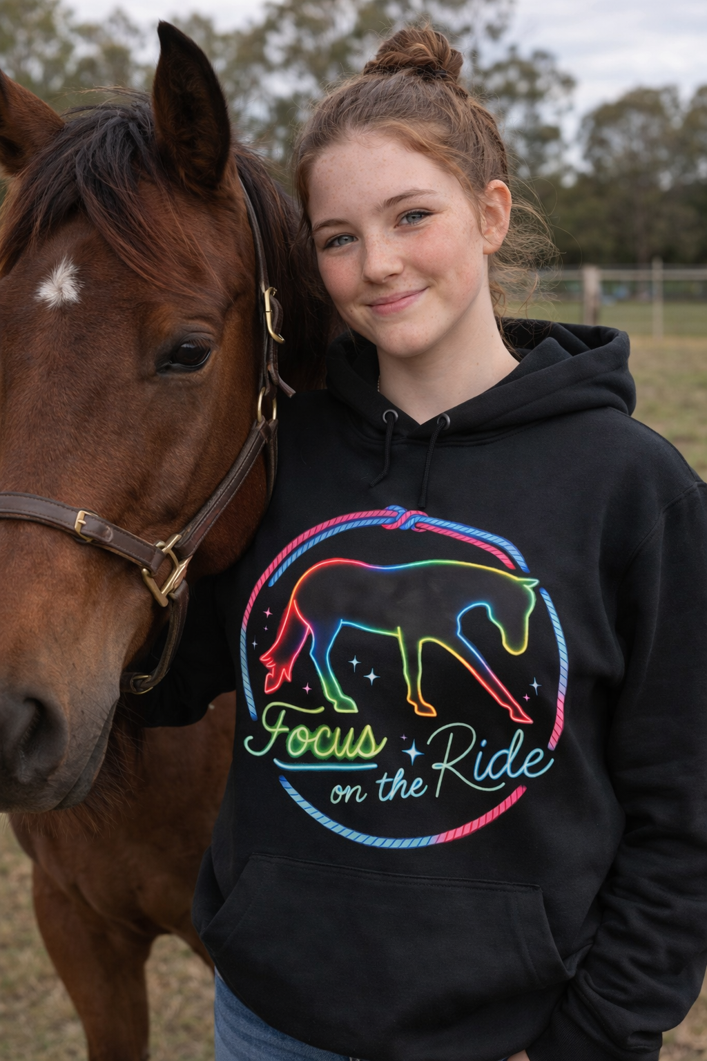 Focus Equine Supplies Hoodies - "Focus On The Ride"