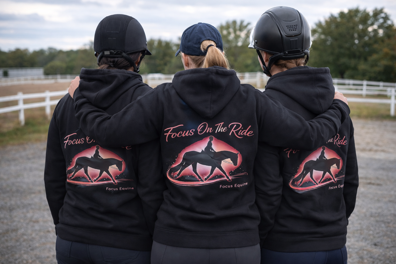 Focus Equine Supplies Hoodies - "Focus On The Ride"